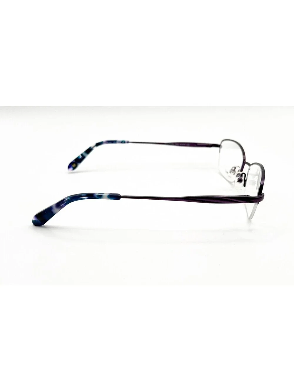 Marchon Nyc Waldorf 505 Purple Blue Authentic Eyeglasses 51-17-135